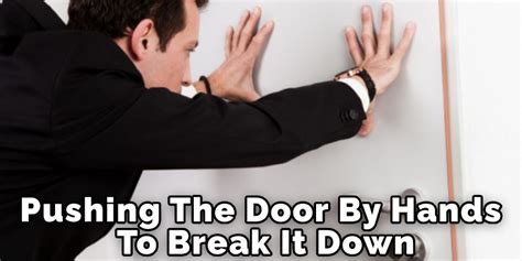 breaking through a door